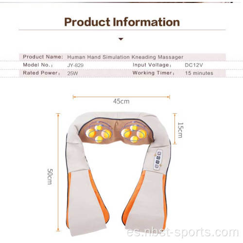 Masajeador de cuello eléctrico para aliviar el dolor muscular